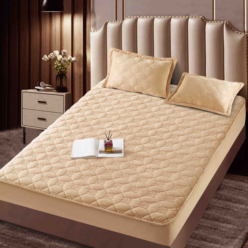 Husa de pat topper catifea – Set complet 3 piese, confort si eleganta pentru patul tau 140X200cm | COD 1547-J