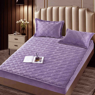 Husa de pat topper catifea – Set complet 3 piese, confort si eleganta pentru patul tau 140X200cm | COD 1551-J