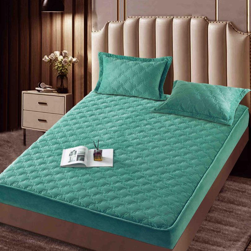 Husa de pat topper catifea – Set complet 3 piese, confort si eleganta pentru patul tau 140X200cm | COD 1552-J