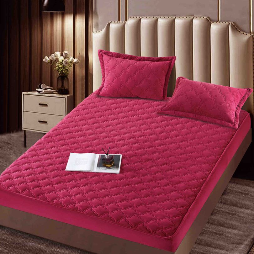 Husa de pat topper catifea – Set complet 3 piese, confort si eleganta pentru patul tau 140X200cm | COD 1554-J