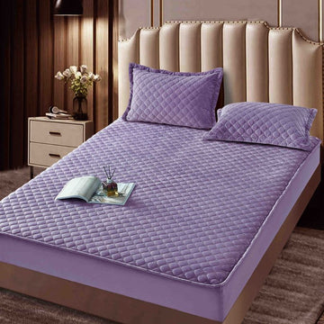 Husa de pat topper catifea – Set complet 3 piese, confort si eleganta pentru patul tau 160X200cm | COD 1543J