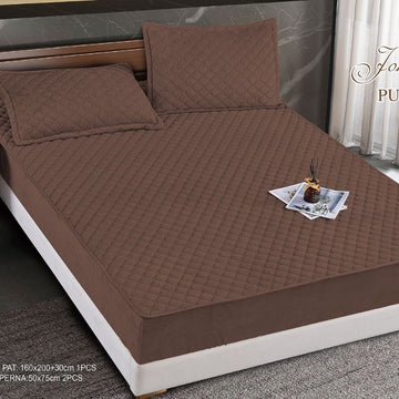 Husa de pat topper catifea – Set complet 3 piese, confort si eleganta pentru patul tau 160X200cm | COD 1576-S