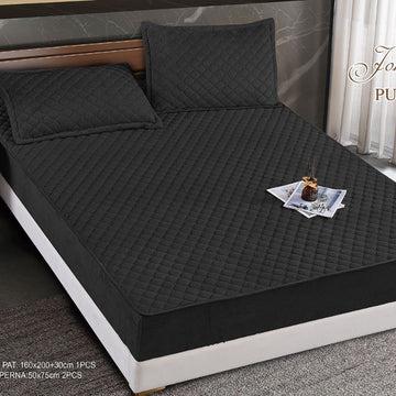 Husa de pat topper catifea – Set complet 3 piese, confort si eleganta pentru patul tau 160X200cm | COD 1578-S