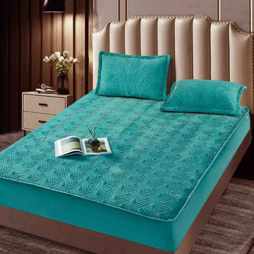 Husa de pat topper catifea – Set complet 3 piese, confort si eleganta pentru patul tau 180X200cm | COD 1528-J