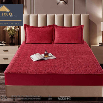 Husa de pat topper catifea – Set complet 3 piese, confort si eleganta pentru patul tau 180X200cm | COD 1529-J