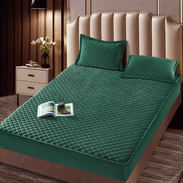 Husa de pat topper catifea – Set complet 3 piese, confort si eleganta pentru patul tau 180X200cm | COD 1530-J