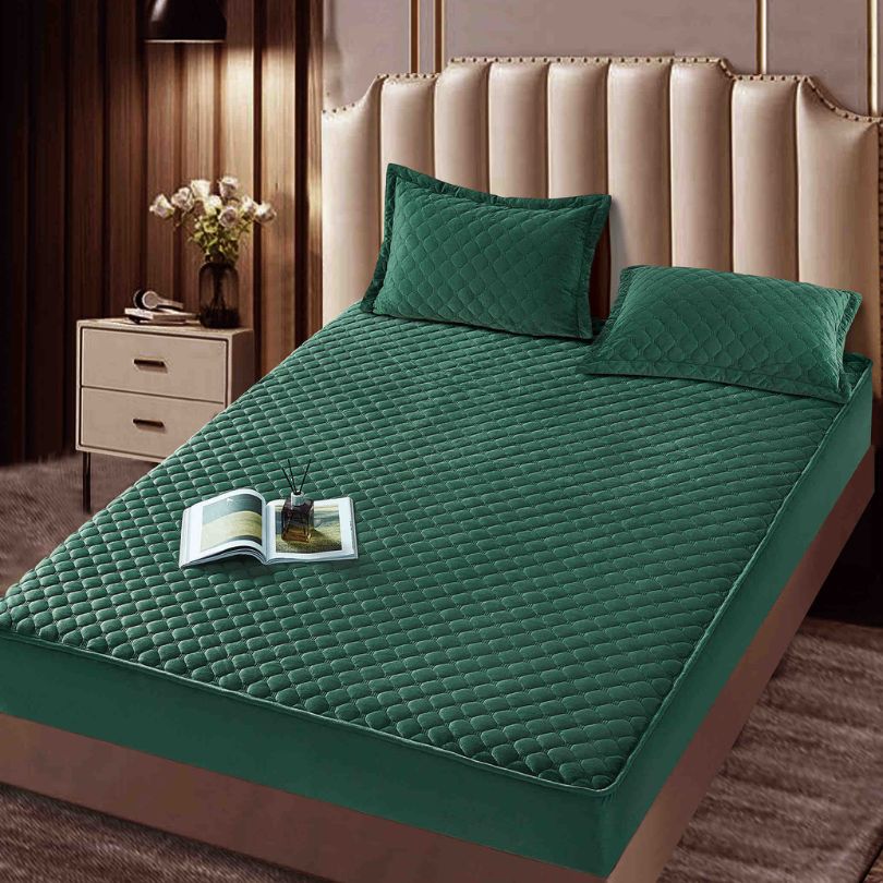 Husa de pat topper catifea – Set complet 3 piese, confort si eleganta pentru patul tau 180X200cm | COD 1530-J