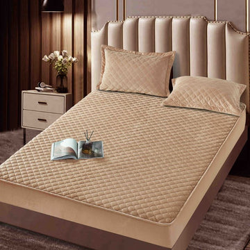 Husa de pat topper catifea – Set complet 3 piese, confort si eleganta pentru patul tau 180X200cm | COD 1531-J