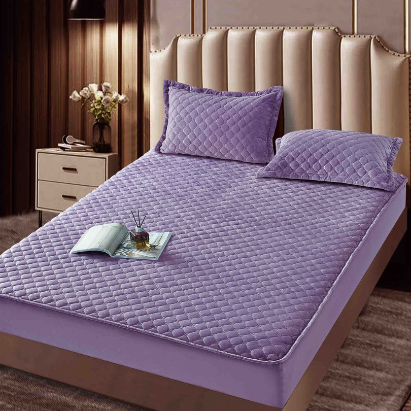 Husa de pat topper catifea – Set complet 3 piese, confort si eleganta pentru patul tau 180X200cm | COD 1534-J