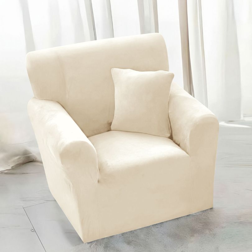 Husa fotoliu catifea, protectie eleganta si confort sporit, aspect modern | 2549-S