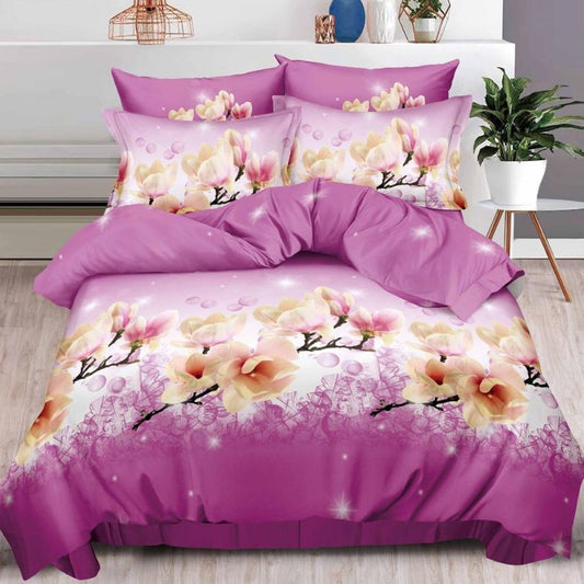 Lenjerie de Pat 3D – 6 Piese din Bumbac Satinat | Culori Vibrante, Confort Premium, Design Modern | COD 1396-S