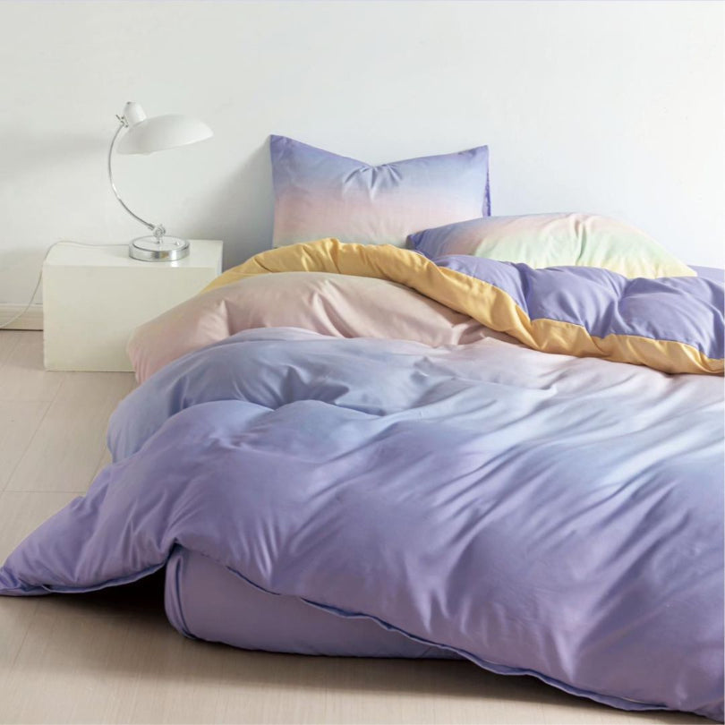 Lenjerie de Pat Bumbac Finet 1 Persoana – 4 Piese. Confort Premium & Design Modern | COD 0686-S