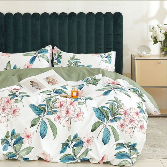 Lenjerie de Pat Bumbac Finet 1 Persoana – 4 Piese. Confort Premium & Design Modern | COD 0690-S