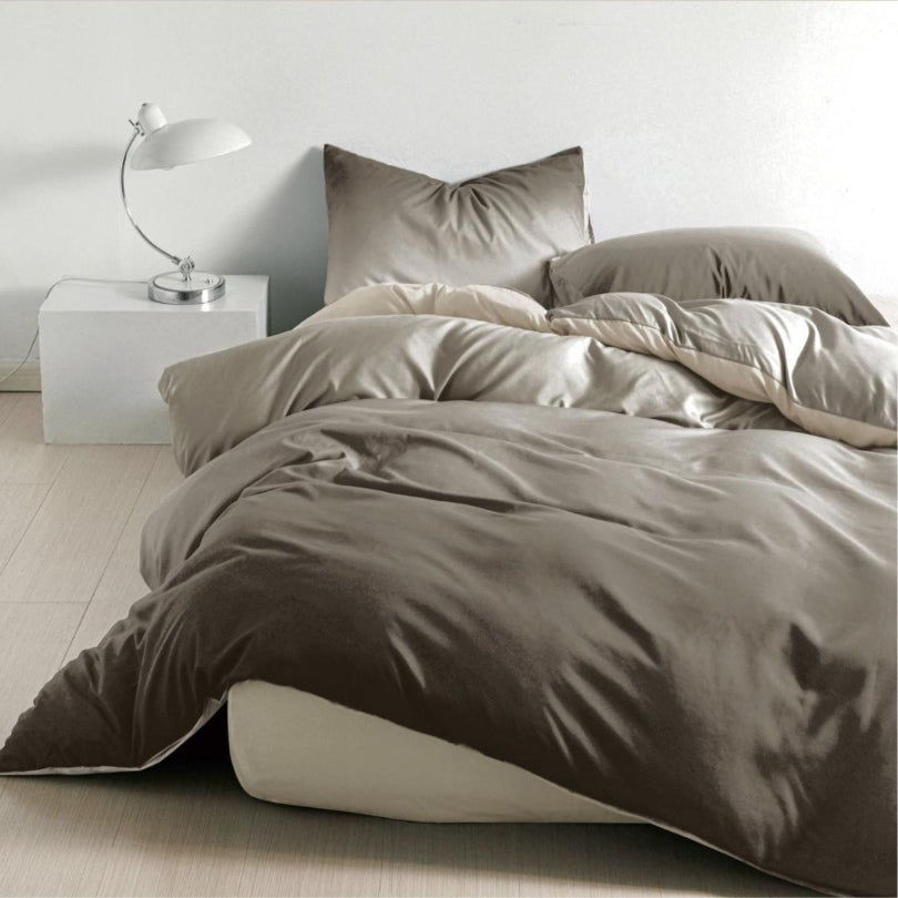 Lenjerie de Pat Bumbac Finet 1 Persoana – 4 Piese. Confort Premium & Design Modern | COD 0694-S