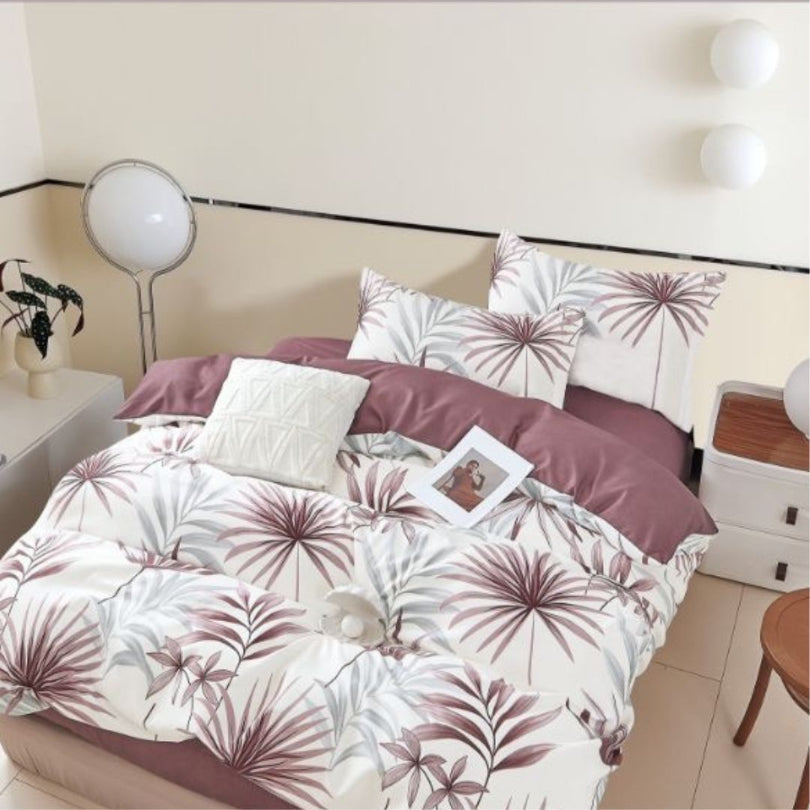 Lenjerie de Pat Bumbac Finet 1 Persoana – 4 Piese. Confort Premium & Design Modern | COD 0701-S