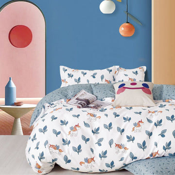 Lenjerie de Pat Bumbac Finet 1 Persoana – 4 Piese. Confort Premium & Design Modern | COD 0703-S