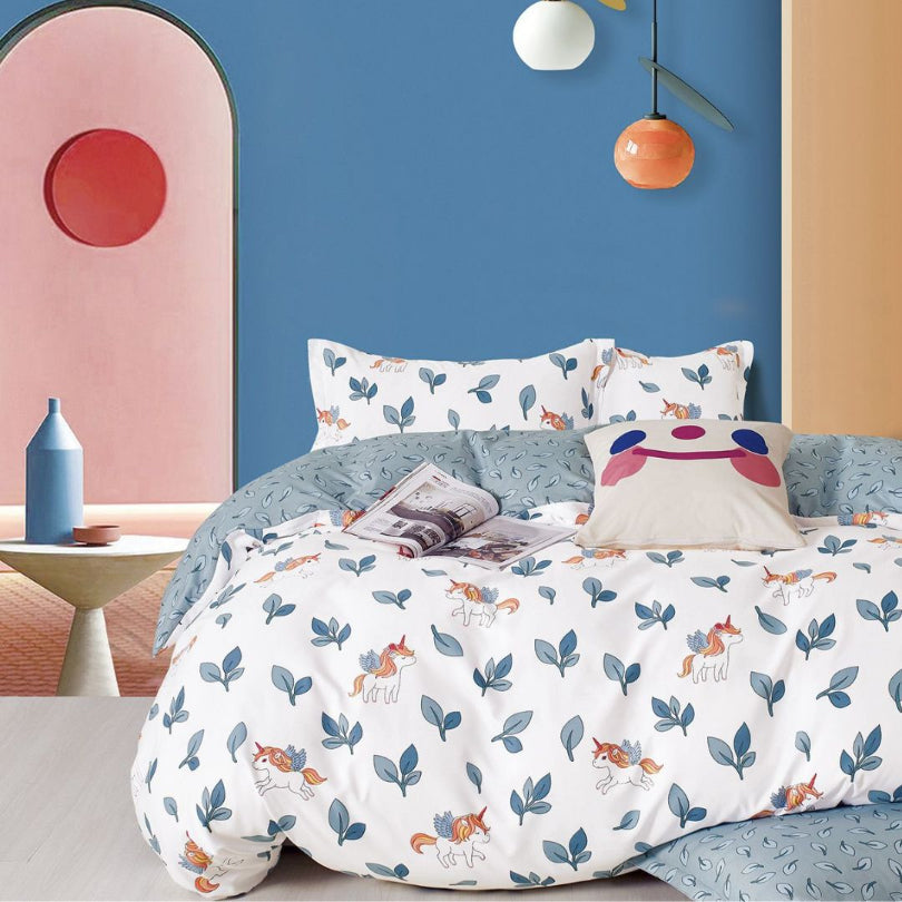 Lenjerie de Pat Bumbac Finet 1 Persoana – 4 Piese. Confort Premium & Design Modern | COD 0703-S