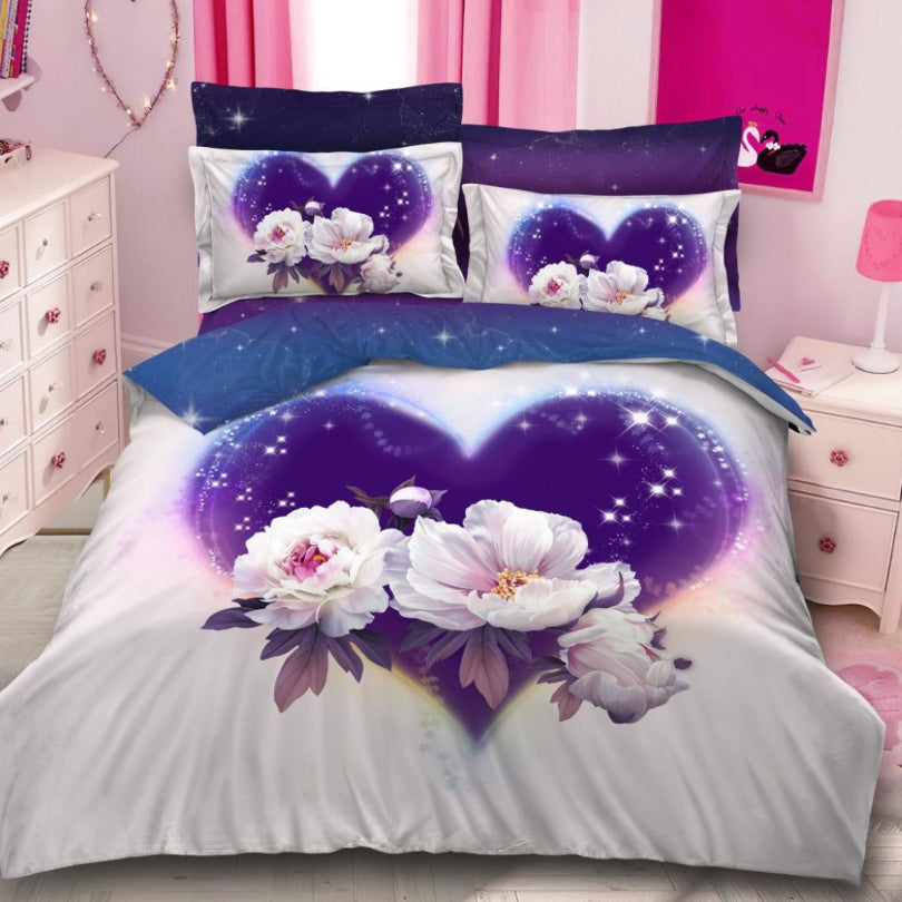 Lenjerie de Pat Bumbac Finet 3D – 6 Piese | Design Modern si Confort Maxim  | COD 0680-S