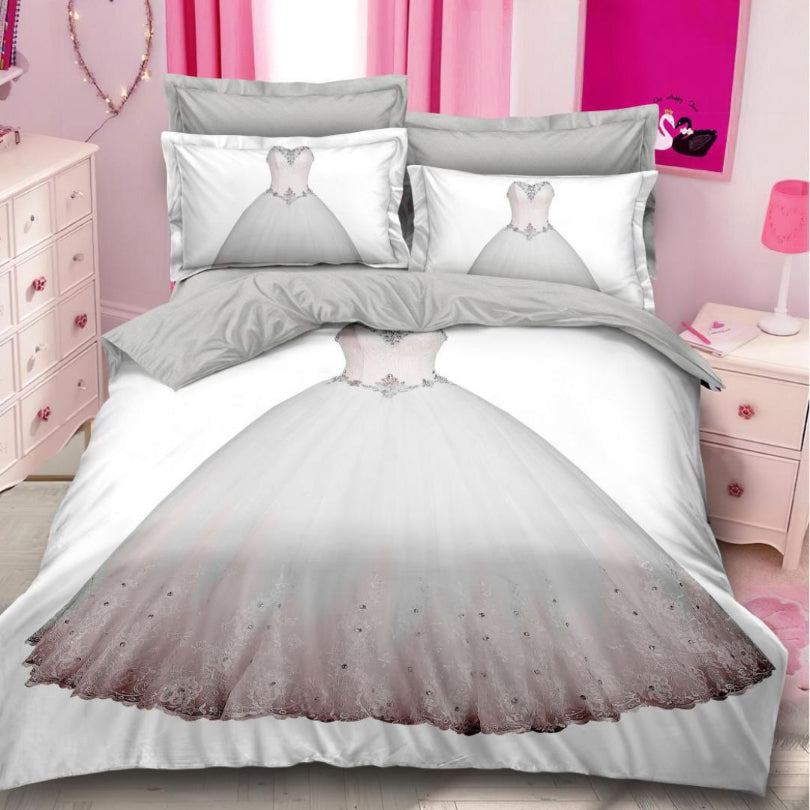 Lenjerie de Pat Bumbac Finet 3D – 6 Piese | Design Modern si Confort Maxim  | COD 0685-S