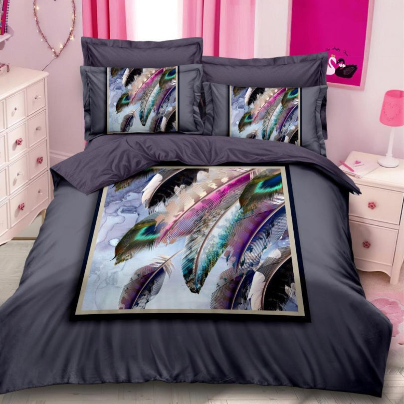 Lenjerie de Pat Bumbac Finet 3D – 6 Piese | Design Modern si Confort Maxim  | COD 0686-S