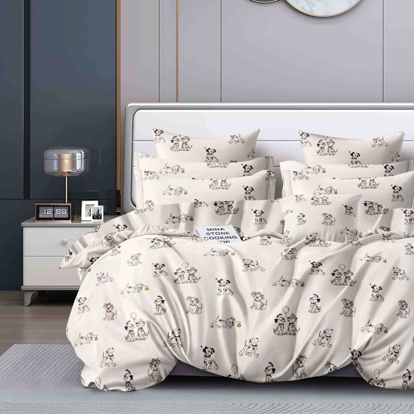 Lenjerie de Pat Bumbac Finet 4 Piese – Confort Premium & Design Modern | COD 0214-J