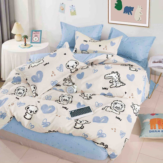 Lenjerie de Pat Bumbac Finet 4 Piese – Confort Premium & Design Modern | COD 0216-J