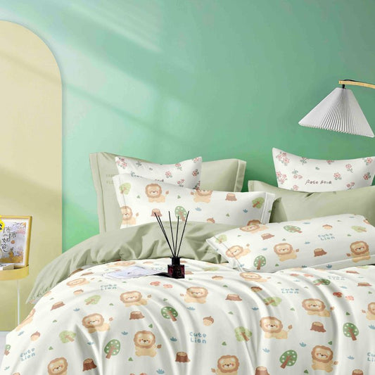 Lenjerie de Pat Bumbac Finet 4 Piese – Confort Premium și Design Modern | COD 0206-J