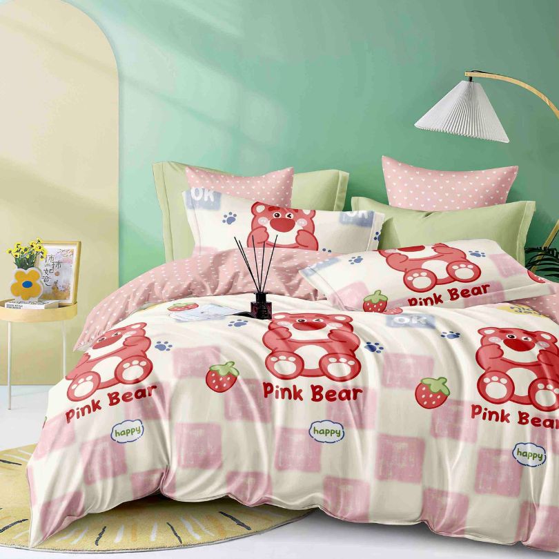 Lenjerie de Pat Bumbac Finet 4 Piese – Confort Premium și Design Modern | COD 0207-J