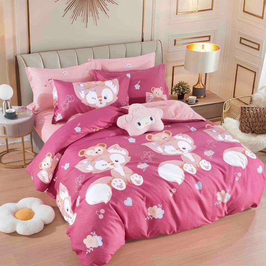 Lenjerie de Pat Bumbac Finet 4 Piese – Confort Premium si Design Modern | COD 0198-J