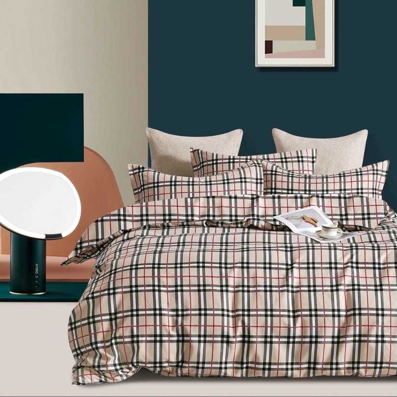 Lenjerie de Pat Bumbac Finet 4 Piese – Confort Premium si Design Modern | COD 1465-J