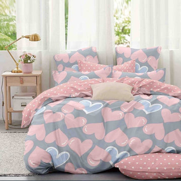 Lenjerie de Pat Bumbac Finet 4 Piese – Confort Premium si Design Modern | COD 1476-J