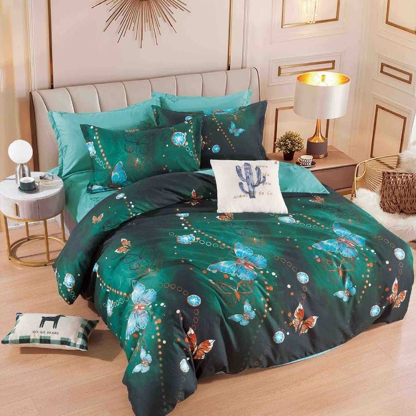 Lenjerie de Pat Bumbac Finet 4 Piese – Confort Premium si Design Modern | COD 1479-J