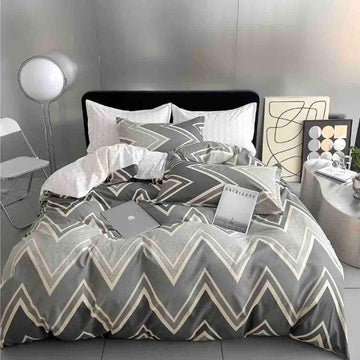 Lenjerie de Pat Bumbac Finet 4 Piese – Confort Premium si Design Modern | COD 1480-J