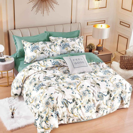 Lenjerie de Pat Bumbac Finet – 6 Piese | Eleganta, Confort si Durabilitate | COD 1113-J