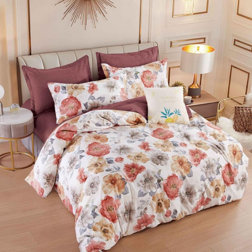 Lenjerie de Pat Bumbac Finet – 6 Piese | Eleganta, Confort si Durabilitate | COD 1114-J