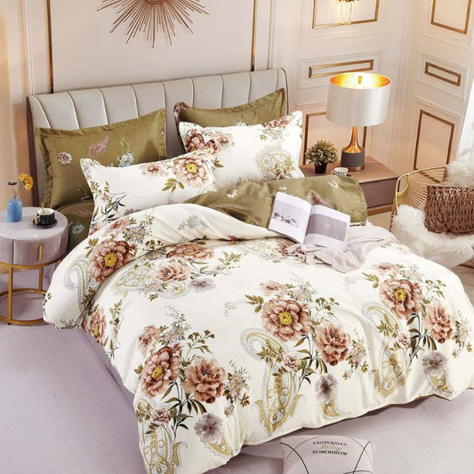 Lenjerie de Pat Bumbac Finet – 6 Piese | Eleganta, Confort si Durabilitate | COD 1115-J