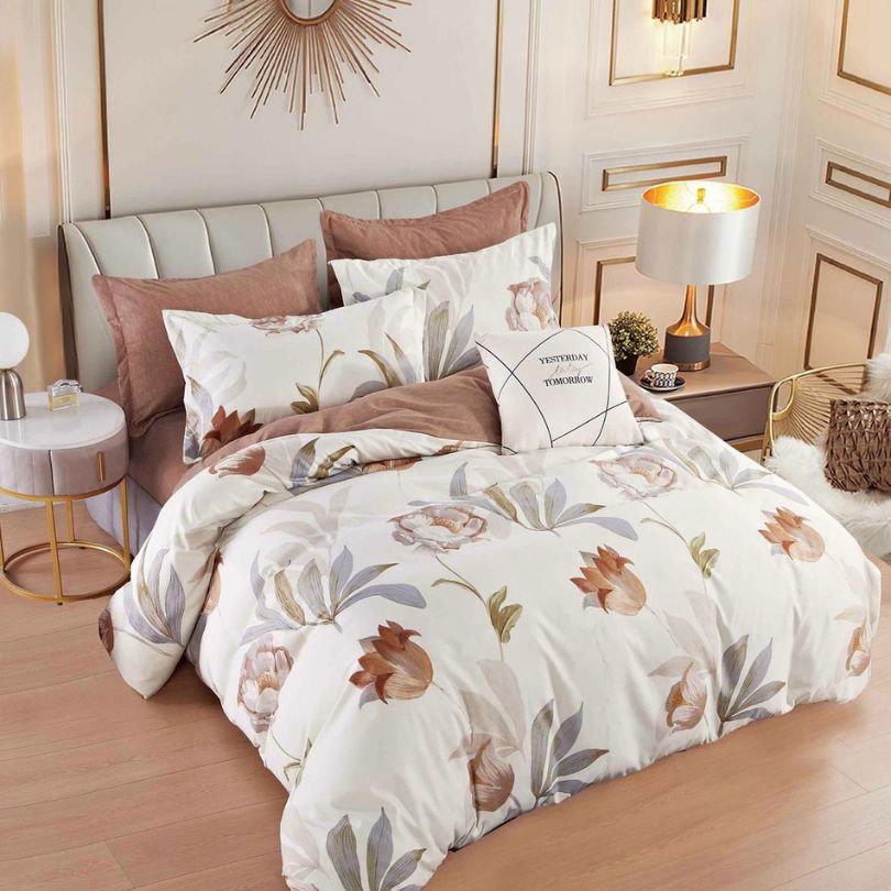 Lenjerie de Pat Bumbac Finet – 6 Piese | Eleganta, Confort si Durabilitate | COD 1122-J