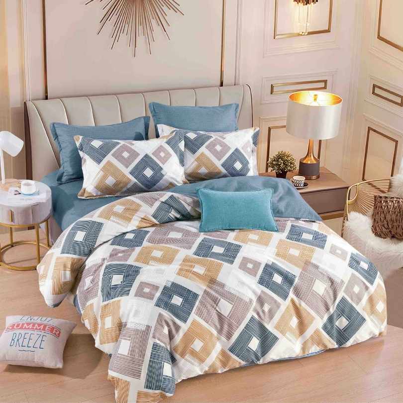 Lenjerie de Pat Bumbac Finet – 6 Piese | Eleganta, Confort si Durabilitate | COD 1212-J