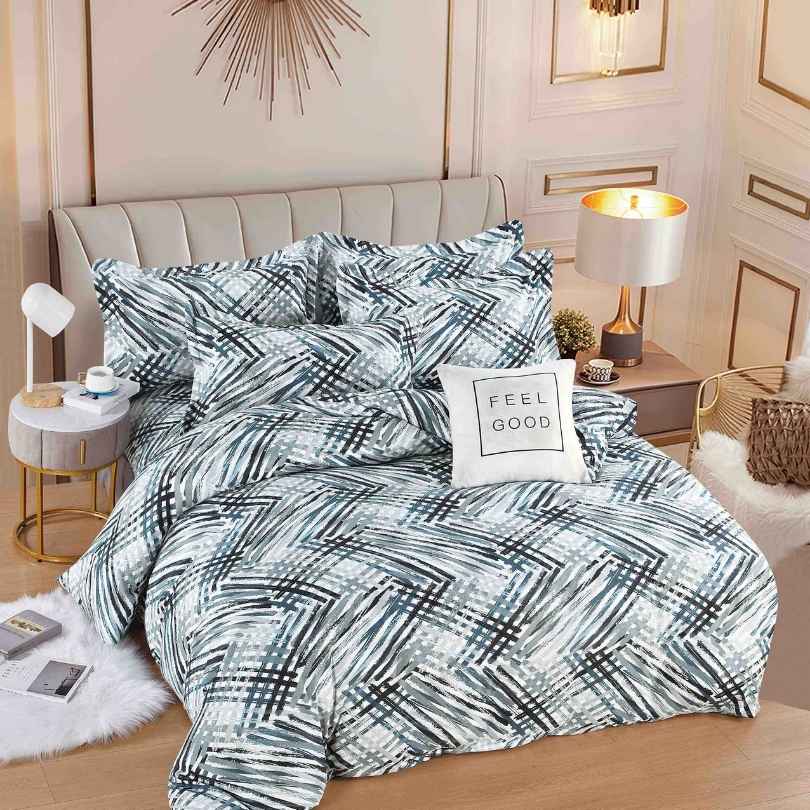 Lenjerie de Pat Bumbac Finet – 6 Piese | Eleganta, Confort si Durabilitate | COD 1218-J