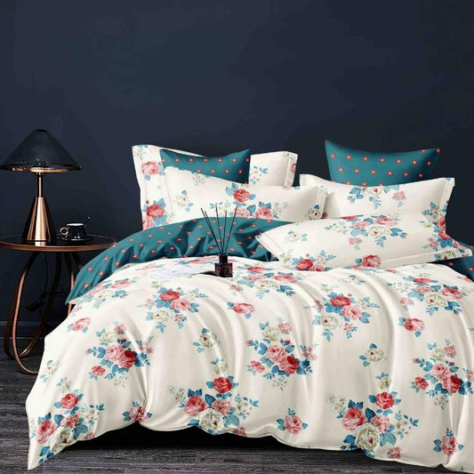 Lenjerie de Pat Bumbac Finet – 6 Piese | Eleganta, Confort si Durabilitate | COD 1224-J