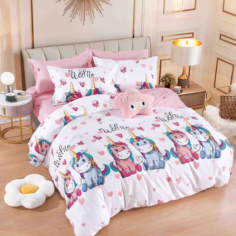 Lenjerie de Pat Bumbac Finet – 6 Piese | Eleganta, Confort si Durabilitate | COD 1234-J