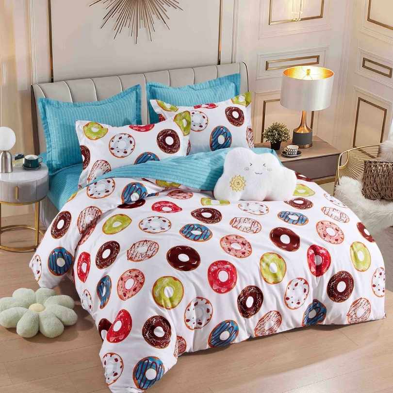 Lenjerie de Pat Bumbac Finet – 6 Piese | Eleganta, Confort si Durabilitate | COD 1236-J