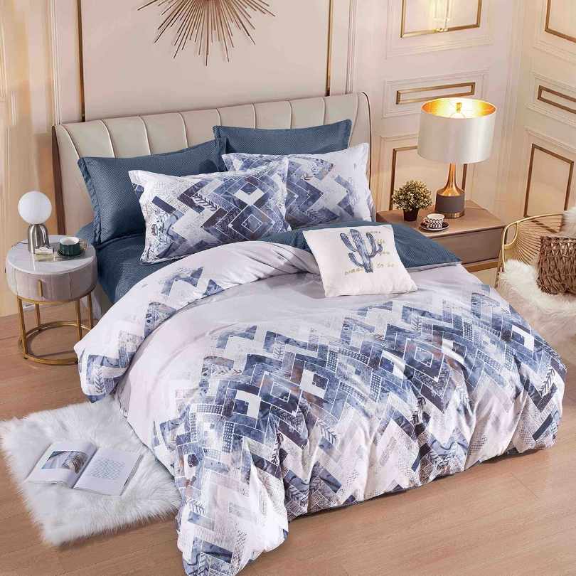 Lenjerie de Pat Bumbac Finet – 6 Piese | Eleganta, Confort si Durabilitate | COD 1242-J