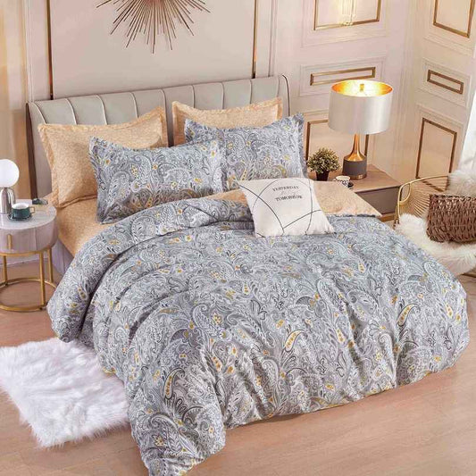 Lenjerie de Pat Bumbac Finet – 6 Piese | Eleganta, Confort si Durabilitate | COD 1246-J