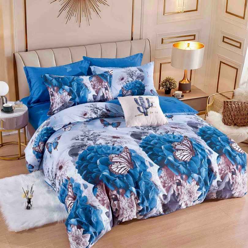 Lenjerie de Pat Bumbac Finet – 6 Piese | Eleganta, Confort si Durabilitate | COD 1247-J