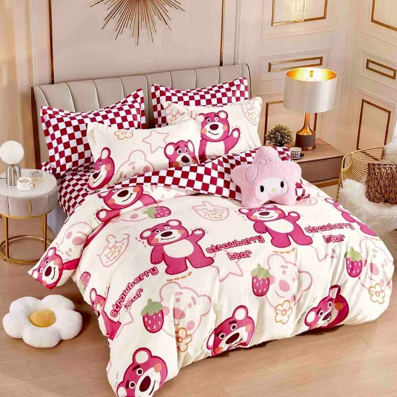 Lenjerie de Pat Bumbac Finet – 6 Piese | Eleganta, Confort si Durabilitate | COD 1251-J