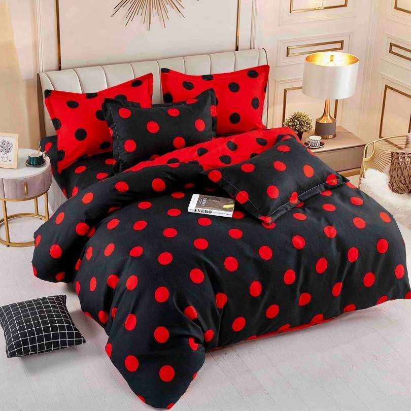 Lenjerie de Pat Bumbac Finet – 6 Piese | Eleganta, Confort si Durabilitate | COD 1263-J