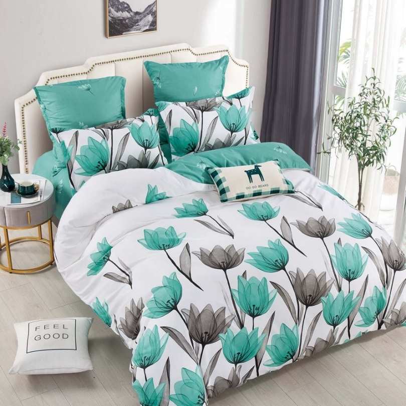 Lenjerie de Pat Bumbac Finet – 6 Piese | Eleganta, Confort si Durabilitate | COD 1279-J