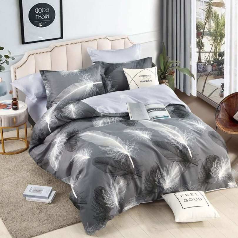 Lenjerie de Pat Bumbac Finet – 6 Piese | Eleganta, Confort si Durabilitate | COD 1283-J