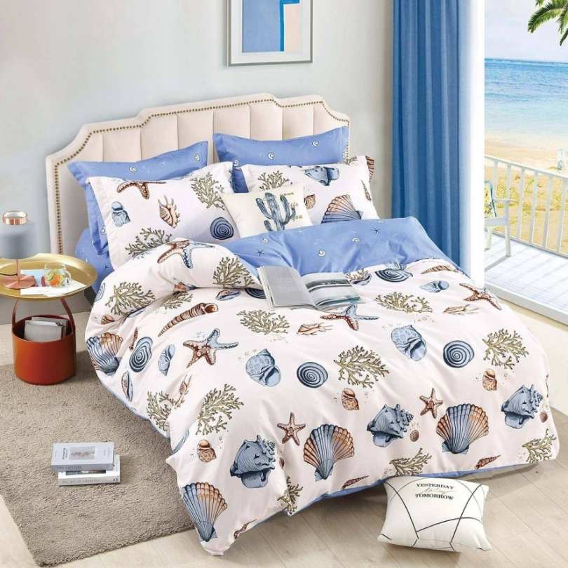 Lenjerie de Pat Bumbac Finet – 6 Piese | Eleganta, Confort si Durabilitate | COD 1284-J